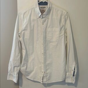 Men's White Button-Down Shirt